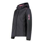 Женская куртка CMP Softshell с капюшоном и застежкой-молнией 39A5006M - фото 3