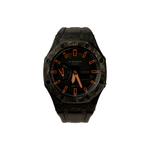 Часы Casio G-Shock Analog-Digital 2100 Series, арт. GA-2100-1A1, 44 мм, черный/черный карбон/черно-оранжевый - фото