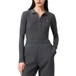 Женская поло LACOSTE, темно-серый - фото 6