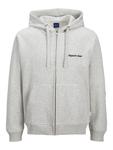 Худи с капюшоном на молнии JACK & JONES JACK & JONES , mottled white - фото