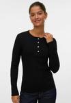 Топ Vero Moda Long sleeved top, Black - фото