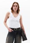Топ MIT VOLANT OXXO, белый - фото