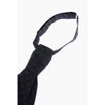 Клетчатый шелковый галстук-аскот Corneliani, синий - фото 2