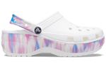 Сабо Crocs Classic Platform Dream Clog 'White Purple' Women's - фото