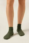 Kurze ohne rand socks Calzedonia, Green - фото
