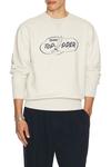 Свитшот с принтом Crew Print Beams Plus, Oatmeal - фото 3