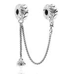 Pandora 925 Sterling Silver Safety Chain Women's - фото 4