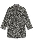 Tagliatore пальто с леопардовым принтом, серый - фото