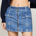 Tommy Hilfiger Джинсовая короткая юбка Denim Blue - фото 7