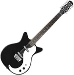 Электрогитара Danelectro ’59 с 12 струнами - Глянцевый черный - 12SDC‑BLK - фото