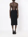 Платье миди с вырезами Amir Slama, черный - фото 4