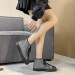 Холщовые кеды женские высокие Semir, черный - фото 5