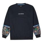 Свитер tapesty crewneck sweatshirt 'black' Converse, черный - фото