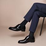 Мужские черные туфли BOSSSUNWEN - фото 7