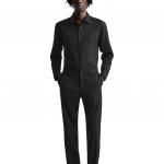 Рубашка мужская черная Zara, черный - фото 3