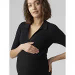 Платье с коротким рукавом Vero Moda Holly Maternity, черный - фото 4