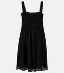 Вышитое мини-платье Tory Burch, черный - фото