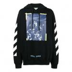 Толстовка cravaggio long sleeve men's hoody black Off-White, черный - фото