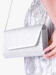 Клатч Paradox London Denise из блестящей сетки, серебристый - фото 2