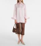 Токийская кожаная сумка через плечо DeMellier, Mocha - фото 5