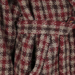 Пальто Checked Frayed UMA WANG, красный - фото 5