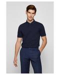 Рубашка-Поло Pallas с короткими рукавами Boss, синий - фото 3