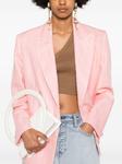 Льняной двубортный пиджак Pixie THE ANDAMANE, розовый - фото 5