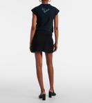 Потертая джинсовая мини-юбка Balenciaga, черный - фото 3