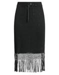 Юбка миди Brunello Cucinelli, черный - фото