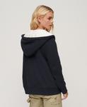 Толстовка с капюшоном на молнии Superdry, темно-синий - фото 3