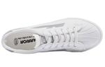 Дышащие низкие кеды из холста Warrior Unisex White Gray - фото 3