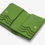 Кошелек для монет на 6 карт Valextra, цвет Grass Green - фото 2