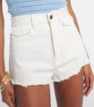 Потертые джинсовые шорты Chloé, белый - фото 4