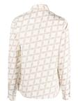 Eleventy рубашка с геометричным принтом, белый - фото 2