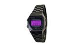 CASIO Часы Vintage A168, Black Dial with Purple Watch Glass - фото