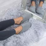 Тапочки-мулы на плоском каблуке AJVANI, серый - фото 5