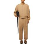 Прямые брюки с поясом из шерсти JIL SANDER, верблюжий коричневый - фото 3