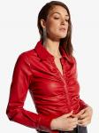 Блузка из эластичной кожи Rouge As By Df, красный - фото 2