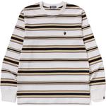 Футболка Bape One Point Stripe с длинным рукавом A BATHING APE, синий - фото 3