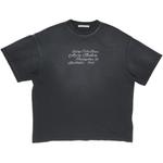 Футболка из хлопка с принтом Letter Acne Studios, черный - фото