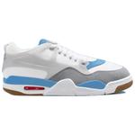 4 Белая Легендарная Синяя Джордан, Серый Белый Синий - фото 3