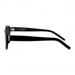 SAINT LAURENT Солнцезащитные очки овальной формы Eyewear Oval Frame, Black - фото 8