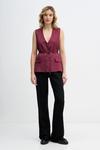 Жилет Sisley, бордовый - фото 2