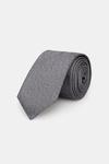 Шелковый галстук Hugo, серый - фото