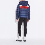 Пуховик женский темно-синий Coach - фото 3