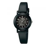 Часы CASIO Stainless Steel Strap Quartz Waterproof Black Analog, черный - фото