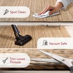 nuLOOM Rigo ковер 77 x 366 см ручного плетения из джута, натуральный, однотонный дизайн в стиле фермерского дома, натуральное волокно, для спальни, гостиной, столовой, прихожей, офиса, кухни, входной зоны - фото 4