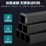 Угловой компьютерный стол naijia l-образный 180x120 см с полкой 110 см, правый, карбон - фото 3