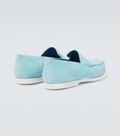 Мокасины из замши Monaco Manolo Blahnik, 4212 Mblu - фото 6