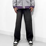 Джинсы Unisex GR816, черно-серые (расклешенные) - фото 5